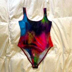 Women’s multi color bodysuit size small.